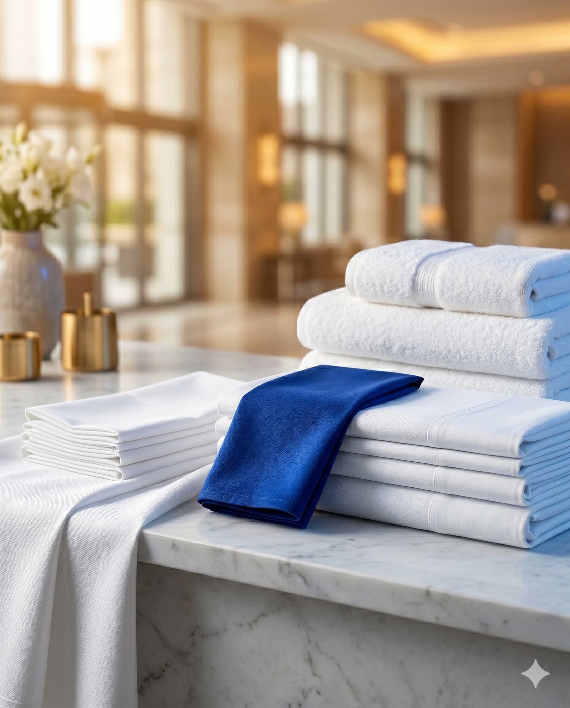 Hotelwäsche und Gastronomie-Textilreinigung – Bettwäsche, Handtücher und Tischwäsche in Hotelqualität